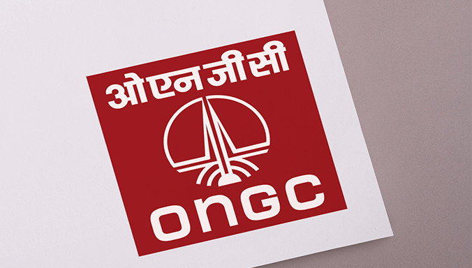 In this photo illustration the Indian Multinational Crude Oil and Gas  company, ONGC, logo seen displayed on a smartphone with USD (United States  dollar) currency in the background Stock Photo - Alamy